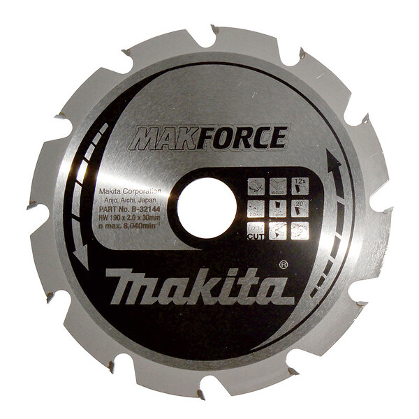 MAKITA - Lames carbure "MakForce", pour bois, pour scies circulaires MAKITA - large