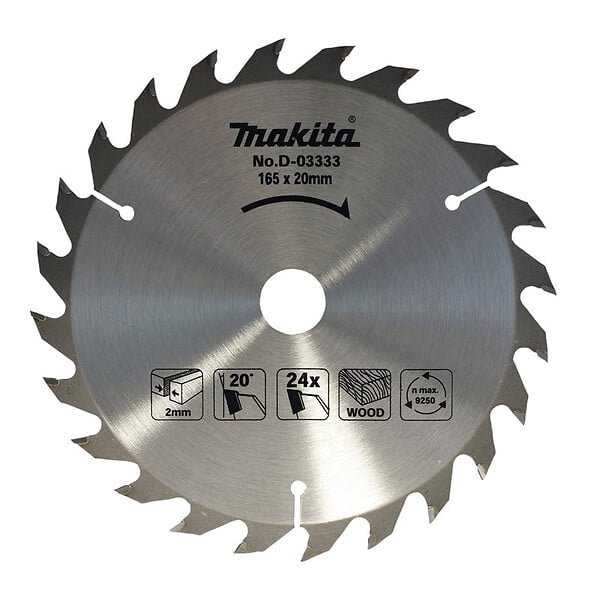 MAKITA - Lames carbure bois standard, pour scies circulaires MAKITA - large