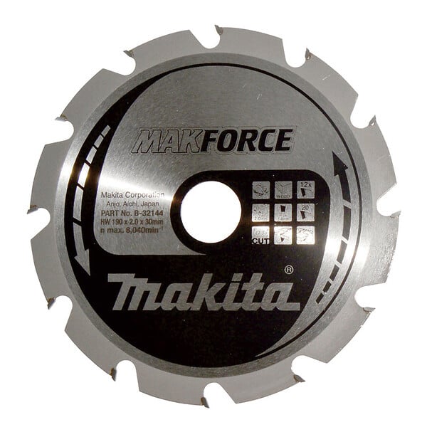 MAKITA - Lames carbure "MakForce", pour bois, pour scies circulaires MAKITA - large