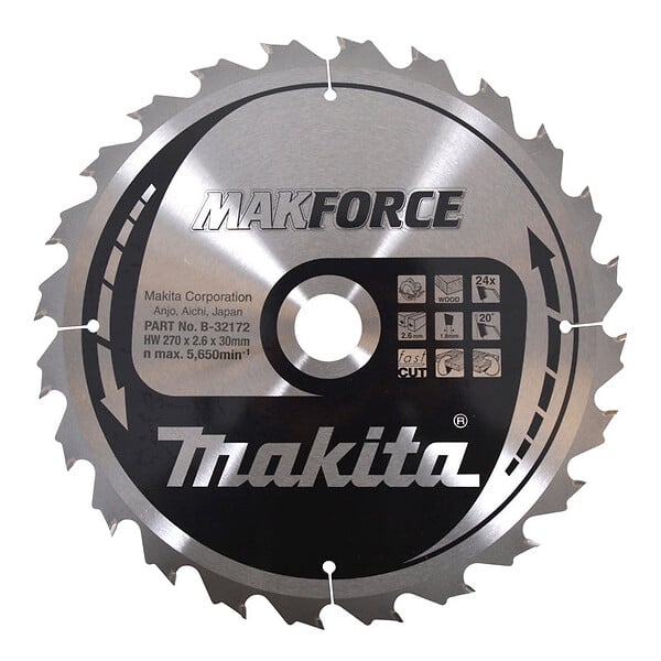 MAKITA - Lame de scie circulaire MakForce carbure MAKITA B-32356 Ø 210 mm X 30 mm 40 dents - large
