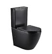 AQUORE - Toilette WC à poser GENOVA en céramique noir mat - vignette