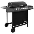 VIDAXL - vidaXL Barbecue gril à gaz avec 6 brûleurs Noir - vignette