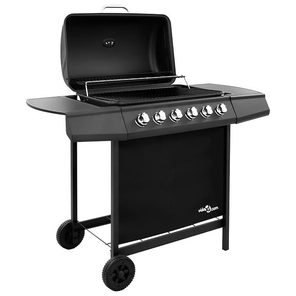 VIDAXL - vidaXL Barbecue gril à gaz avec 6 brûleurs Noir - large