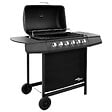 VIDAXL - vidaXL Barbecue gril à gaz avec 6 brûleurs Noir - vignette