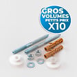 MUNGO - Mungo lot de 10 Kits de montage pour lavabo, M10x120mm H12 (SADAUM-GVP10) - vignette