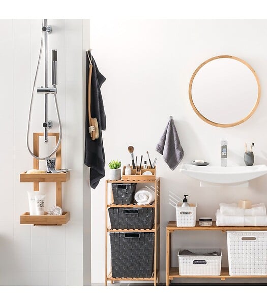 5 FIVE SIMPLY SMART - Serviteur de douche 2 niveaux en Bambou - large