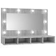 VIDAXL - vidaXL Armoire à miroir avec LED Sonoma gris 90x31,5x62 cm - vignette