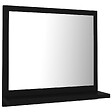 VIDAXL - vidaXL Miroir de salle de bain Noir 40x10,5x37 cm Bois d’ingénierie - vignette