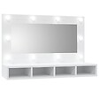 VIDAXL - vidaXL Armoire à miroir avec LED blanc 90x31,5x62 cm - vignette