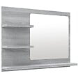VIDAXL - vidaXL Miroir de bain Sonoma gris 60x10,5x45 cm Bois d'ingénierie - vignette