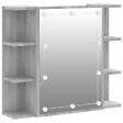 VIDAXL - vidaXL Armoire à miroir avec LED Sonoma gris 70x16,5x60 cm - vignette