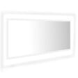VIDAXL - vidaXL Miroir à LED de salle de bain Blanc 100x8,5x37 cm Acrylique - vignette