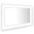 VIDAXL - vidaXL Miroir à LED de salle de bain Blanc 80x8,5x37 cm Acrylique - vignette