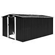 VIDAXL - vidaXL Abri de jardin 257x392x181 cm Métal Anthracite - vignette