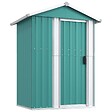 VIDAXL - vidaXL Abri de jardin Vert 126x97,5x177 cm Acier galvanisé - vignette