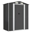 VIDAXL - vidaXL Abri de jardin Anthracite 192x108x223 cm Acier galvanisé - vignette