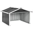 VIDAXL - vidaXL Abri pour robot de jardin 92x97x63cm Acier galvanisé Anthracite - vignette