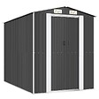 VIDAXL - vidaXL Abri de jardin Anthracite 192x274x223 cm Acier galvanisé - vignette
