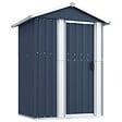 VIDAXL - vidaXL Abri de jardin Anthracite 126x97,5x177 cm Acier galvanisé - vignette