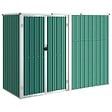 VIDAXL - vidaXL Abri à outils de jardin Vert 225x89x161 cm Acier galvanisé - vignette