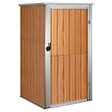 VIDAXL - vidaXL Abri à outils de jardin marron 88x89x161 cm acier galvanisé - vignette