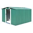 VIDAXL - vidaXL Abri de jardin 257x298x178 cm Métal Vert - vignette