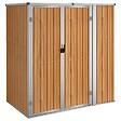 VIDAXL - vidaXL Abri à outils de jardin marron 161x89x161 cm acier galvanisé - vignette