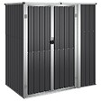 VIDAXL - vidaXL Abri à outils de jardin anthracite 161x89x161cm acier galvanisé - vignette