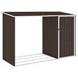 VIDAXL - vidaXL Abri à bois de jardin Marron 245x98x159 cm Acier galvanisé - vignette