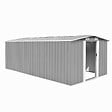 VIDAXL - vidaXL Abri de jardin 257x489x181 cm Métal Gris - vignette