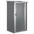 VIDAXL - vidaXL Abri de jardin Gris 118,5x97x209,5 cm Acier galvanisé - vignette