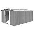 VIDAXL - vidaXL Abri de jardin 257x392x181 cm Métal Gris - vignette