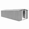 VIDAXL - vidaXL Abri de jardin 257x580x181 cm Métal Gris - vignette