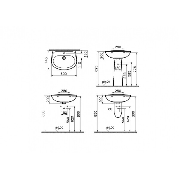 VITRA - Lavabo gamme Normus - large
