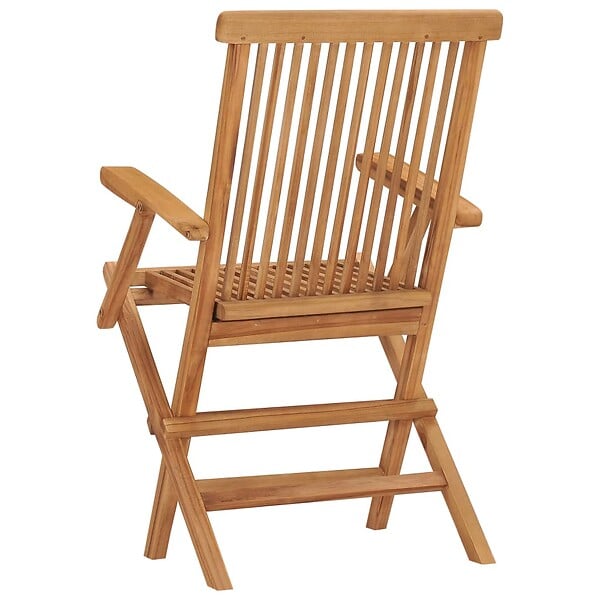 VIDAXL - vidaXL Chaises pliables de jardin lot de 8 Bois de teck solide - large