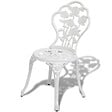 VIDAXL - vidaXL Chaises de bistro lot de 2 Aluminium coulé Blanc - vignette