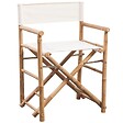 VIDAXL - vidaXL Chaise pliable lot de 2 Bambou et toile - vignette
