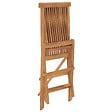 VIDAXL - vidaXL Chaises pliables de jardin lot de 8 Bois de teck solide - vignette