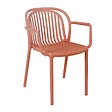 OVIALA - Fauteuil de terrasse terracotta - Copenhague - vignette