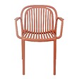 OVIALA - Fauteuil de terrasse terracotta - Copenhague - vignette