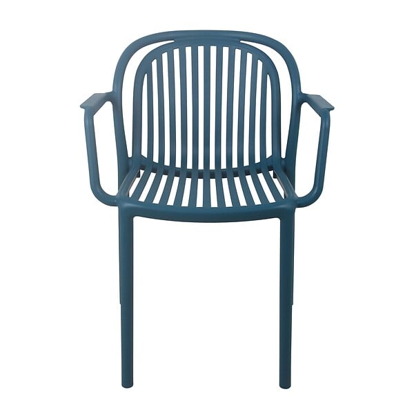 OVIALA - Fauteuil de terrasse bleu canard - Copenhague - large