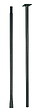 CENTRALE BRICO - Mât fixation dans le sol anthracite - 190 cm - Acier époxy - vignette