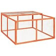 VIDAXL - vidaXL Clapier 124x120x60 cm Bois de sapin massif - vignette