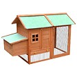 VIDAXL - vidaXL Poulailler Bois de pin massif et sapin 170x81x110 cm - vignette