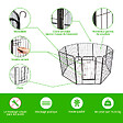 PAITSY - Parc Enclos pour chien chiot et lapin GARDEO80x100x8, 8 panneaux 80X100cm, 2,56M2, modulable, intérieur et extérieur, pliable, garantie 5 ans, Paitsy - vignette