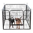 PAITSY - Parc Enclos pour chien chiot et lapin GARDEO80x60x4, 4 panneaux 80X60cm, 0,64M2, modulable, intérieur et extérieur, pliable, garantie 5 ans, Paitsy - vignette
