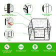 PAITSY - Parc Enclos pour chien chiot et lapin GARDEO80x60x4, 4 panneaux 80X60cm, 0,64M2, modulable, intérieur et extérieur, pliable, garantie 5 ans, Paitsy - vignette