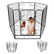PAITSY - Parc Enclos pour chien chiot et lapin GARDEO100x120x6, 6 panneaux 100x120cm, 2M2, modulable, intérieur et extérieur, pliable, garantie 5 ans, Paitsy - vignette
