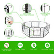 PAITSY - Parc Enclos pour chien chiot et lapin GARDEO80x60x8, 8 panneaux 80X60cm, 2,56M2, modulable, intérieur et extérieur, pliable, garantie 5 ans, Paitsy - vignette