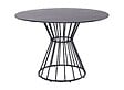 PROLOISIRS - Table de jardin ronde Holland en acier - anthracite - 110 cm - vignette